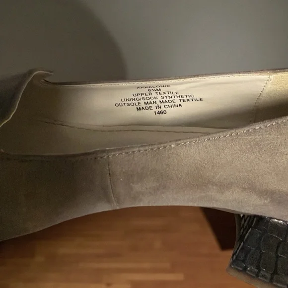 Anne Klein Taupe Suede Flats - Picture 7 of 8